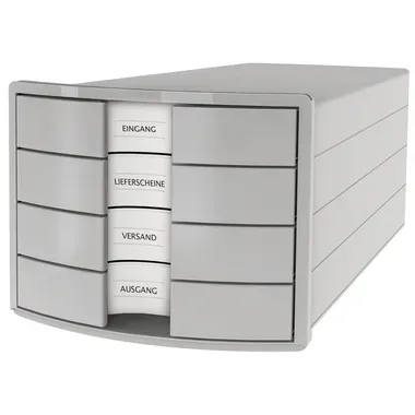 HAN, HAN Schubladenbox IMPULS A4/C4 1012-11 grau, 4 geschl. Schubladen
