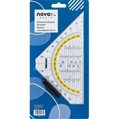 NOVOOO, NOVOOO Geodreieck 22cm E-110134 MTH mit Griff