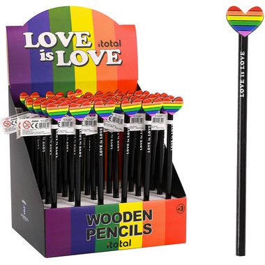 ROOST, ROOST Bleistift Love is Love XL2178 Radiergummi