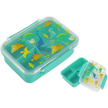 I-DRINK, I-DRINK Lunch Box mit L&ouml;ffel + Gabel ID2017 Dino
