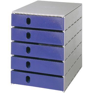 Styro, STYRO Schubladenbox grau 16-800038 5 F&auml;cher