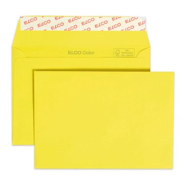 Elco, ELCO Couvert Color o/Fenster C6 18832.72 100g, gelb 250 St&uuml;ck