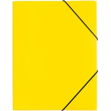 PAGNA, PAGNA Gummizugmappe A4 21613-04 gelb PP 3 Einschlagklappen