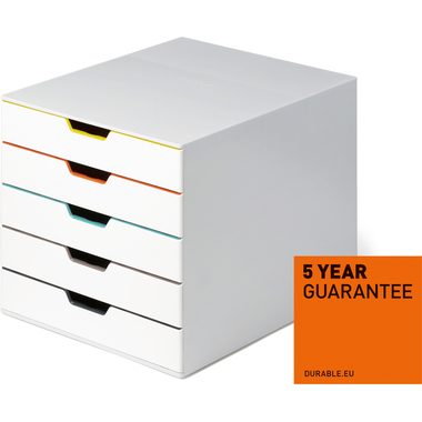 DURABLE, DURABLE Box VARICOLOR Mix 5 A4-C4 762527 farbig 5 F&auml;cher
