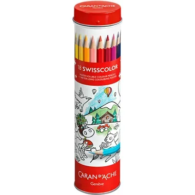 Caran d'Ache, Caran d'Ache - Farbstifte Set, 4.6X4.6X19.7CM, Multicolor