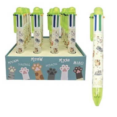 ROOST, ROOST Kugelschreiber BP-015 Katze, 6-Farben