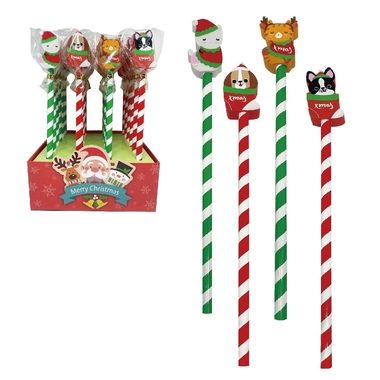 ROOST, ROOST Bleistift mit Radierer XREA-021 X'Mas, assortiert