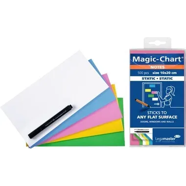 Legamaster, LEGAMASTER Magic-Chart Notes 7-159499 ass. 10x20cm 500St.