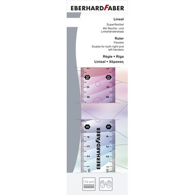 Faber-Castell, FABER-CASTELL Lineal 15cm 570011 Rainbow, flexibel