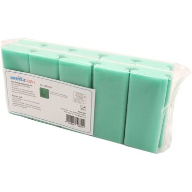 WEITACLEAN, WEITACLEAN Padschwamm 150x70x43mm 5028026 gr&uuml;n, kratzfrei 10 St&uuml;ck