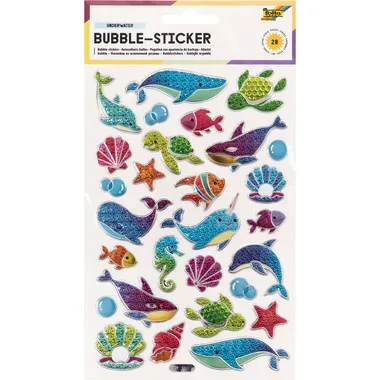 Folia, FOLIA Bubble-Sticker 14x21cm 19502 Underwater