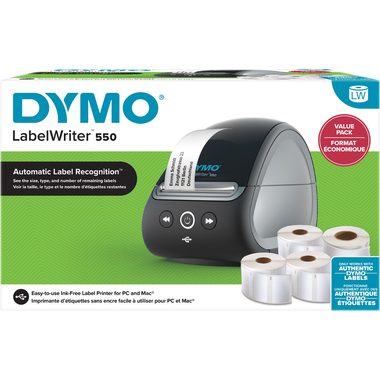 Dymo, DYMO Labelwriter 550 Etiketten-Drucker Thermodirekt 300 x 300 dpi Etikettenbreite (max.): 61 mm USB