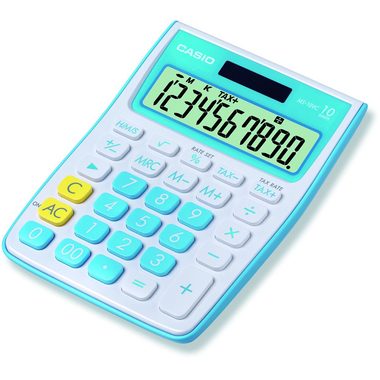 Casio, CASIO Tischrechner MS-10VC-BU blau
