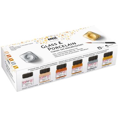 KREUL, KREUL Glas-Porzellanmalfarben 16603 Metallic 6x20ml