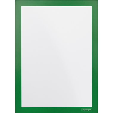 magnetoplan, MAGNETOPLAN Magnetrahmen A4 1131905 selbstklebend, gr&uuml;n 2 Stk.