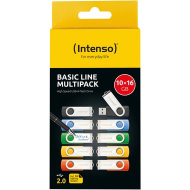 Intenso, INTENSO USB-Stick Basic Line 10x16GB 3503571 USB 2.0 Mulitpack