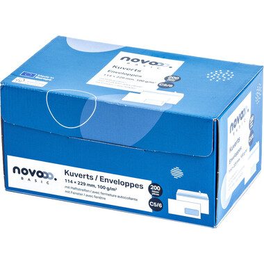 NOVOOO, NOVOOO Couvert m/Fenster rechts C5/6 731517 100g, weiss 200 St&uuml;ck