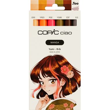 COPIC, COPIC Marker Ciao Manga Set 22075595 Yumi 6 St&uuml;ck