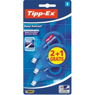 Tipp-Ex, TIPP-EX Korrekturroller 4.2mmx12m 8395492 Easy Correct 2+1