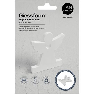 I am Creative, I AM CREATIVE Silikon Giessform 1704.35 Engel f&uuml;r Steckleiste