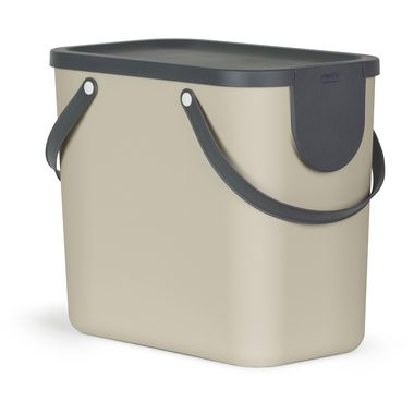 Rotho, ROTHO Recyclingbox Albula 25lt 1024907422 Cappuccino 180x332x180mm