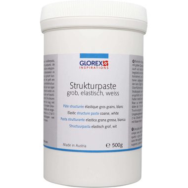 GLOREX, Glorex Strukturpaste Elastisch Weiss | 500 g