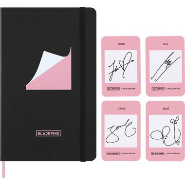 MOLESKINE, Moleskine X Blackpink Notizbuch L/A5, liniert, fester Einband, Schwarz