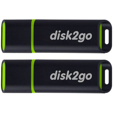 DISK2GO, DISK2GO USB-Stick passion 2.0 16GB 30006572 USB 2.0 double pack