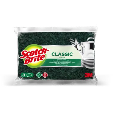 Scotch-Brite, SCOTCH-BRITE Pfannenreiniger Scotch-Brite SBCLSP3 gr&uuml;n, 3 St&uuml;ck