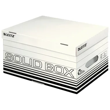 Leitz, LEITZ Archiv-Box Solid S 6117-00-01 weiss, mit Griff