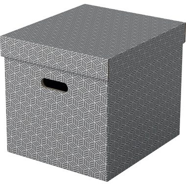 Esselte, ESSELTE Aufbewahrungsboxen Home Cube 628289 365x320x315mm, grau 3 Stk