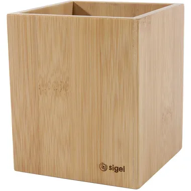 Sigel, SIGEL Stiftek&ouml;cher Eyestyle SA204 bambus 9.8x9.8cm