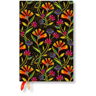 Paperblanks Ltd., 18-Monatskalender 2026 - 2027 Wildblumen Mini Horizontal
