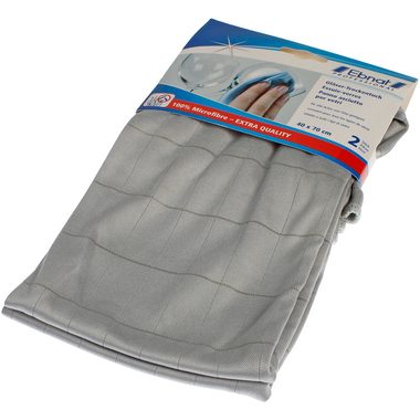 EBNAT Mikrofasertuch 2 Stück 337390 grau
