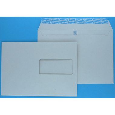 GOESSLER, GOESSLER Couvert Renova m/Fenster C5 1364 100g, grau 500 St&uuml;ck
