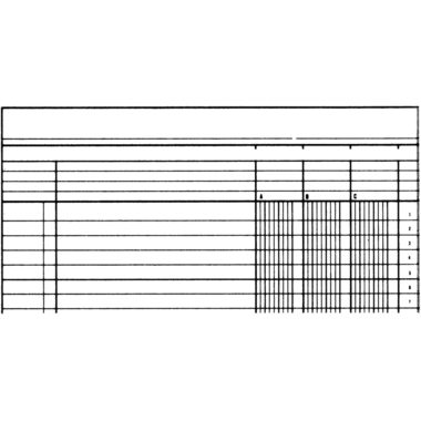 Simplex, SIMPLEX Statistikbuch A4 19088 4 Kolonnen, gr&uuml;n 40 Blatt
