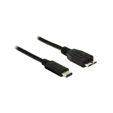 DeLock, Delock USB-Kabel USB 3.2 Gen1 USB-C® Stecker, USB-Micro-B 3.0 Stecker 1.00 m Schwarz 83677