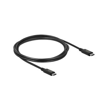 DeLock, Delock USB-C® Kabel USB4® USB-C® Stecker, USB-C® Stecker 2.00 m Schwarz 86980