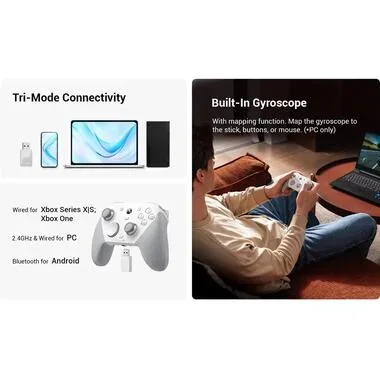 GAMESIR, GAMESIR GameSir G7 Pro Tri-Mode Wired/Wireless Controller Mechanisches Weiss für XBOX Series X, S, One, PC, Android