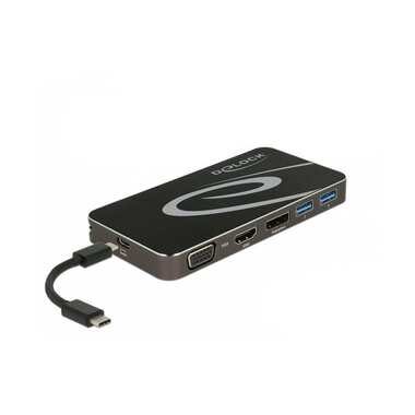 Delock Dockingstation USB Typ-C – HDMI/DP/VGA/USB-Hub/PD