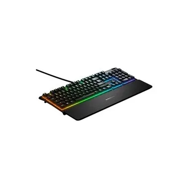 steelseries, STEELSERIES Apex 3 (CH), Gaming-Tastatur, Mecha-Membran, Steelseries Whisper-Quiet, Kabelgebunden, Schwarz