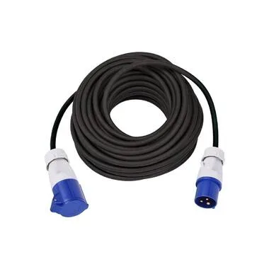 Max Hauri, Max Hauri 162413 Strom Verlängerungskabel 16 A Blau, Schwarz 15.00 m H07RN-F 3G 1,5 mm²
