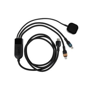 Onit, onit USB-Kabel "2.0-Kabel USB A/USB C - Lightning/USB-C/Ladepad" 120 cm