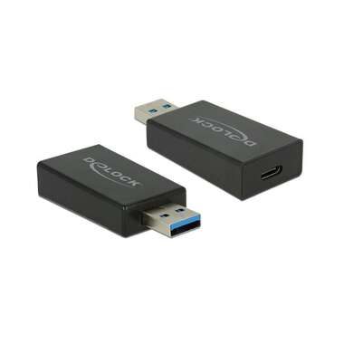 DeLock, Delock USB 2.0 Adapter [1x USB 3.1 Stecker A - 1x USB-C® 3.1 Buchse] 65689 0 mm
