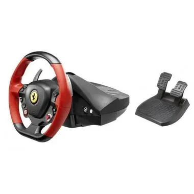 THRUSTMASTER, Thrustmaster Ferrari 458 Spider Racing Wheel Gaming Rennlenkrad – PC Gaming Controller – schwarz