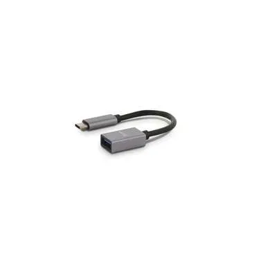 LMP, LMP 16093 - Adapter USB-C zu USB-A (Schwarz/Grau)