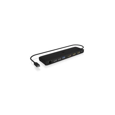 ICY BOX, ICY BOX USB-C Triple DockingStation IB-DK2116-C 4K, 2xHDMI & 1xDP, 4x USB, GB