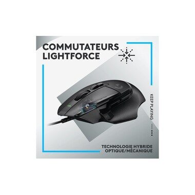 Logitech G, Logitech G - G G502 X Maus rechts USB Typ-A Optisch 25600 DPI, Schwarz