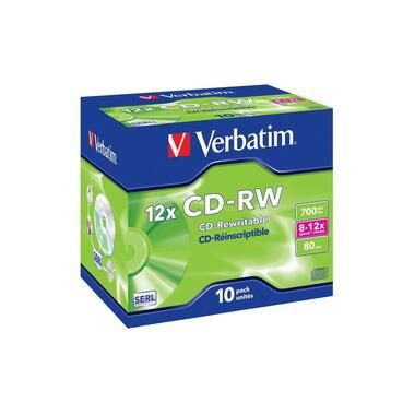 Verbatim, Verbatim CD-RW 12x 700 MB 10 Stück