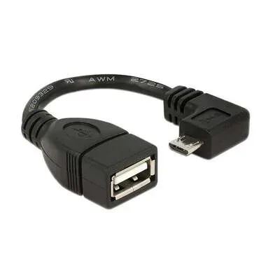 Delock USB-OTG-Kabel  Micro-USB B - USB-A 0.11 m